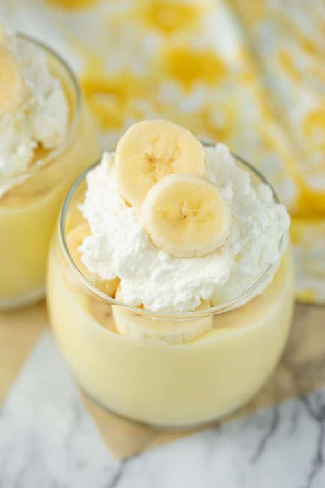 Creamy Banana Pudding Recipe, Puding Pisang, Pudding Recipes Homemade, Banana Pudding From Scratch, Homemade Banana Pudding Recipe, Banana Cream Pudding, Homemade Banana Pudding, Best Banana Pudding, Super Healthy Kids