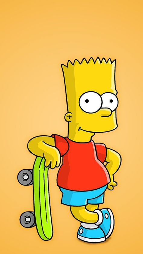 simpson wallpaper for mobile phone The Simpson Painting, Bart Simpson Skateboard, Drawing Bart Simpson, Bart Simpson Art Drawings, Bart Simpson Tattoo Design, Bark Simpson, Bart Simpson Aesthetic, Bart And Homer Simpson, Bart Simpson Painting