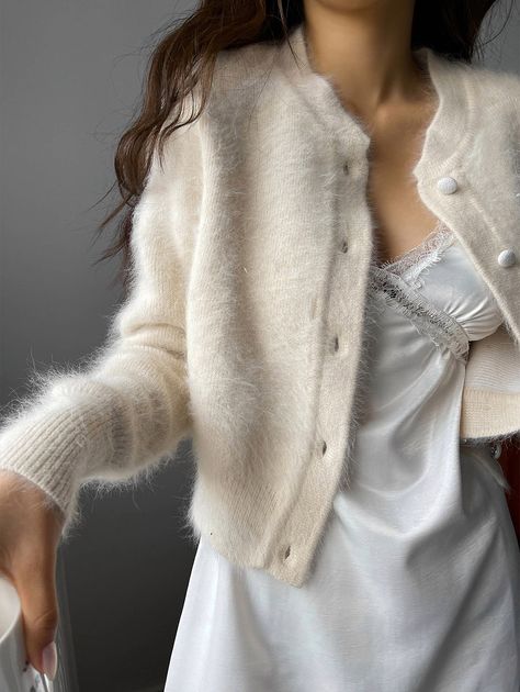 PiXhost - Free Image Hosting Fluffy White Cardigan Outfit, Luxury White Cozy Cardigan, Fluffy Cuff Cardigan, Fuzzy White Cardigan, Fuzzy Collar Cardigan, White Cardigan, Softest Sweater, Wool, White