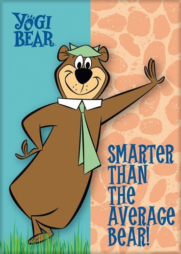 Hanna-Barbera Magnet Yogi Bear Smarter Than The Average Bear Yogi Bear Quotes, Bear Quotes, 70s Cartoons, Princesas Disney Anime, Yogi Berra, Bear Quote, Quotes For You, Hanna Barbera Cartoons, Old School Cartoons