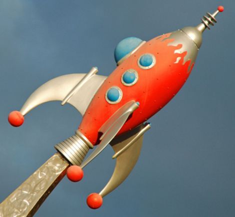 Rocketship Spaceship Blast off GO NOW !1 Toy Rocket Ship, Toy Spaceship, Vintage Spaceship, Vintage Rocket, Rocket Art, Toy Rocket, Rocket Ships, Retro Rocket, Vintage Robots