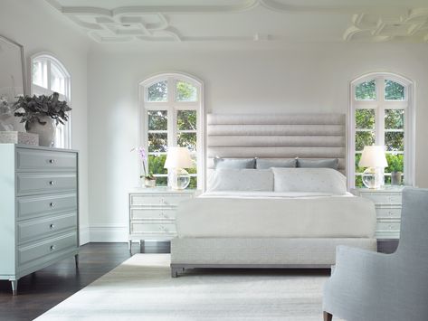 Classic Contemporary Bedroom, Tufted Headboards, Bedroom Redo, King Platform Bed, Vanguard Furniture, King Bed, Contemporary Bedroom, Colorful Furniture, Bedroom Furniture Beds