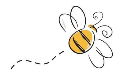 Bee doodle idea - not sure who to credit. Image was used by another site that when you clicked on visit you were sent thru several websites before it stopped at a fertility website. Dibujo Simple, Bee Drawing, Bee Painting, Bee Tattoo, Bee Crafts, Bee Art, Save The Bees, Bee Theme, Bee Happy