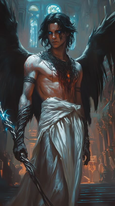 Dark Angel Male, Dark Philosophy, Evil Character, Fallen Star, The Fallen Angel, Fantasy Portraits, Dark Angel, Higher Self, Swan Lake