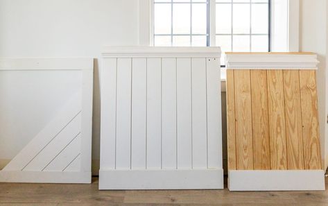 Wall Paneling Ideas: Shiplap, Beadboard and V-Groove - Odom Design Wide Beadboard Paneling, Modern Beadboard, White Wood Wall Panels, Paneling Sheets, Wall Paneling Ideas, Beadboard Wall, Paneling Ideas, Shiplap Paneling, White Wood Paneling