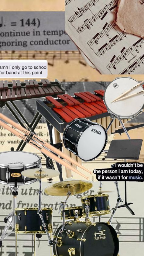 #band #music #percussion Drums Wallpaper, Band Jokes, Band Nerd, Band Kid, Band Wallpapers, Band Humor, Love Band, Band Music, Band Memes