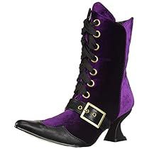 Caterpillar Boots, Gallery Icon, Witch Boots, Purple Boots, Ellie Shoes, Cosplay Boots, Victorian Costume, Black Witch, Gothic Victorian