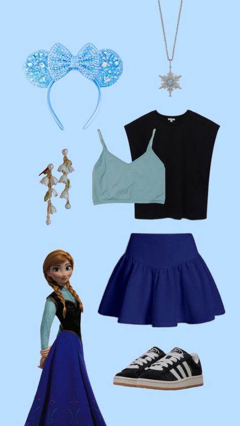 Frozen costume, Anna, Disney bound outfit, Elsa, Olaf, Halloween, Mickey ears outfit Mickey Ears Outfit, Olaf Halloween, Frozen Inspired Outfits, Anna Halloween Costume, Halloween Mickey Ears, Anna Frozen Costume, Disney Outfits Women, Anna Costume, Elsa Olaf