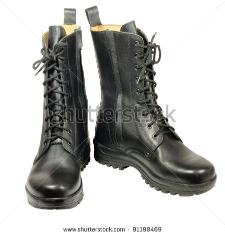 Boots Front View, High Boots, Combat Boots, Stock Photos, ? Logo, Boots