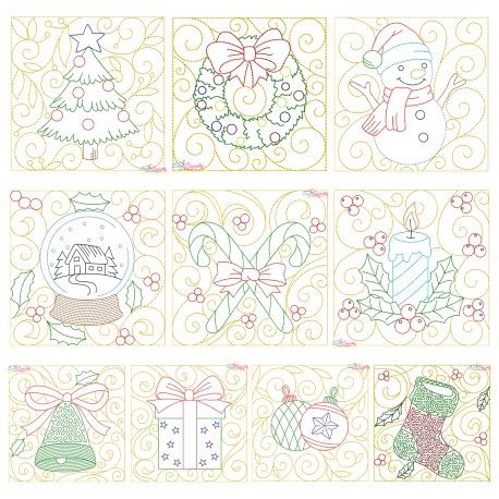 Instant Download Christmas Quilt Blocks Embroidery Design Pattern Bundle | 100% Manually Digitized | Multiple Sizes and Formats Included. Bug Embroidery Designs, Bugs Embroidery, Coffee Gnome, Religious Embroidery, Embroidery Design Pattern, Fall Embroidery Designs, Christmas Quilt Blocks, Primitive Stitchery, Easter Embroidery Designs