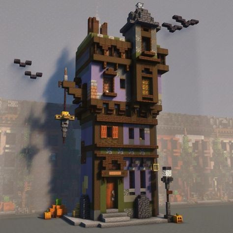 Minecraft Creepy House, Minecraft Candle Shop, Minecraft Lampposts, Minecraft Horror Builds, Minecraft Gravestone, Minecraft Spooky Builds, Creepy Minecraft Builds, Potion Shop Minecraft, Spooky Minecraft Builds