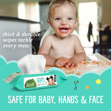 Seventh Generation Baby Wipes Free #HomeFragrance Water Wipes, Seventh Generation, Wipes Dispenser, Gentle Baby, Baby Bottoms, Baby Skin Care, Baby Hands, Wet Wipe, Quick Cleaning