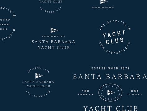 Boat Branding, Lake Graphic Design, Nautical Branding, Nautical Graphic Design, Yacht Club Branding, Yacht Club Logo, Boat Logo Design Inspiration, Vintage Yacht Club, Vintage Nautical Branding