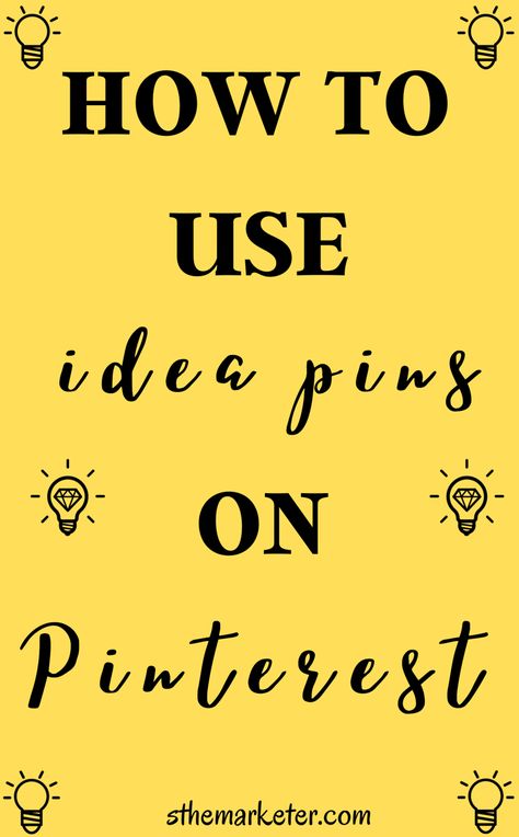 How to use and create idea pins Idea Pins Inspiration, Make Easy Money Online, Make Money On Pinterest, Easy Ways To Make Money, Money On Pinterest, Pinterest Business Account, Easy Money Online, Book Pins, Selling On Pinterest