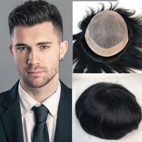 Men Hair Wigs Hair Replacement For Men, Hair Wigs For Men, Hair Replacement Systems, Hair Toupee, Men's Wigs, Indian Human Hair, Pattern Baldness, Human Wigs, Regrow Hair