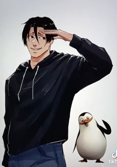 Characters As Humans, Cartoon Characters As Humans, Disney Character Art, Penguins Of Madagascar, As Humans, Cute Little Drawings, Disney Fan, Disney Fan Art, Handsome Anime Guys