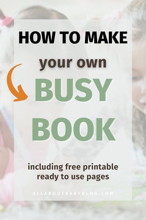 Free Printable Busy Book, Busy Book Diy, Busy Book Ideas, Busy Book Printables, Preschool Busy Book, Printable Busy Book, Diy Busy Books, Book Printables, Diy Quiet Books