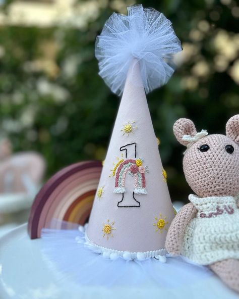 1st trip around the sun 💛☀️ Embroidered birthday party hat . . . 1st Trip Around The Sun, Birthday Party Hats, Hat Embroidery, Birthday Hat, Party Hat, Kids Branding, Embroidery Art, Christmas Birthday, Party Hats