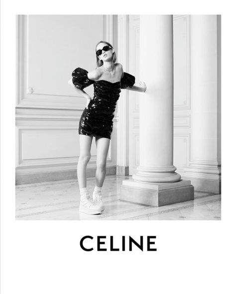 Celine Clothes, Celine Campaign, Paris December, Embroidered Bustier, Bustier Mini Dress, Elegant Summer Outfits, Celine Dress, Celine Fashion, Event Outfit