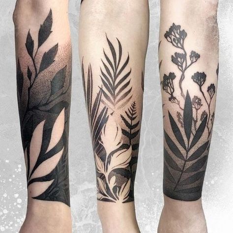 Tropisches Tattoo, Tattoo Filler, Handpoke Tattoo, Floral Tattoo Sleeve, Best Sleeve Tattoos, Up Tattoos, Sleeve Tattoos For Women, Nature Tattoos, Blackwork Tattoo