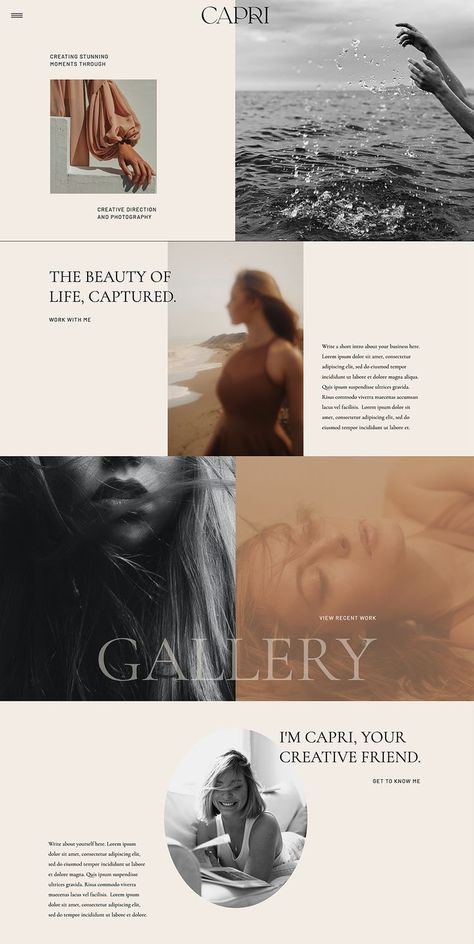 Website Layout Ideas, Minimal Website Design, Branding Color Palette, Websites For Photographers, Mises En Page Design Graphique, Minimal Website, Web Design Websites, Website Color Palette, Presentation Design Layout