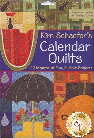 Calendar Quilts - Kim Schaefers: Kim Schaefer has created colorful and original designs for 12 seasonal wall quilt projects. Each project combines piecing and fusible applique. Finished quilt sizes are 20.5 Seasonal Wall Hangings, Calendar Quilts, Pattern Sheets, Hanging Quilts, Spring Rain, Embroidery Book, Family Tradition, Spooky Pumpkin, Wall Quilts