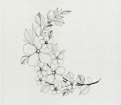 Half Sleeve Tattoo Stencils, Arch Drawing, Flower Tat, Soul Tattoo, Delicate Arch, Mini Tattoo, Norse Tattoo, Flower Outline, Line Art Tattoos