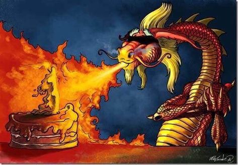 Happy Birthday! 50th Birthday Meme, Happy Birthday Dragon, Birthday Dragon, Nice Birthday Messages, Dragon Day, Dragon's Lair, Anniversary Greetings, Dragon Party, Dragon Pictures