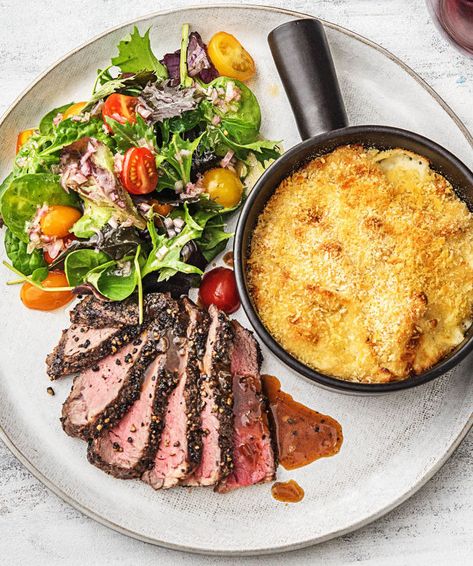 Truffle Mac And Cheese, Ribeye Steak Recipes, Heirloom Tomato Salad, Hello Fresh Recipes, Rib Eye, Heirloom Tomato, Steak Recipe, Ribeye Steak, Hello Fresh