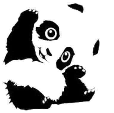 Panda Svg, Panda Artwork, Crazy Tattoos, Idee Cricut, Silhouette Stencil, Silhouette Art, Silhouette Cameo Projects, Stencil Art, Cameo Projects