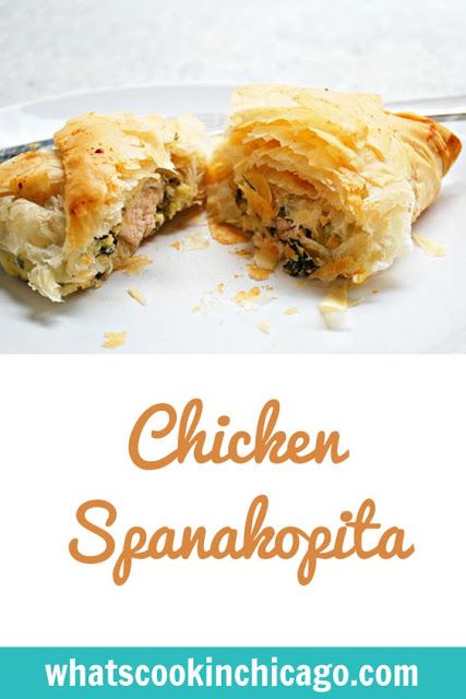 Chicken Spanakopita, Chicken Recipes Greek, Chicken Pasties, Phyllo Dough Recipes, Recipes Greek, Hand Pie Recipes, Cilantro Lime Chicken, Phyllo Dough, Cook Chicken Breast