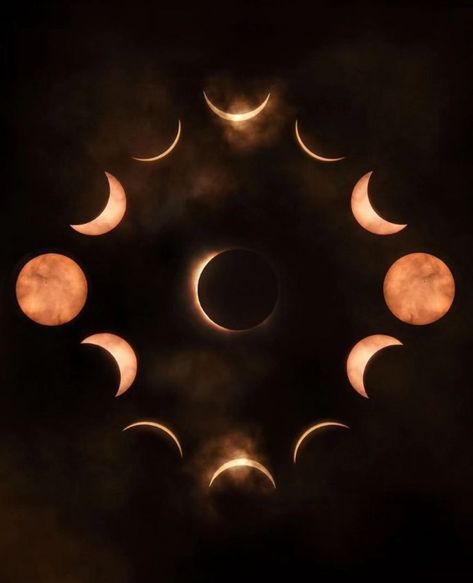 Triple Moon Aesthetic, Moon Eclipse Aesthetic, Astronomy Decorations, Astronomy Decor, Moon Pics, Image Collage, Moon Aesthetic, Moon Eclipse, Moon Pictures