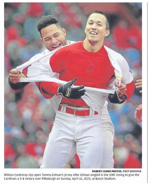 Tommy Edman, Willson Contreras, Latina Aesthetic, Stl Cardinals, Newspaper Archives, St Louis Missouri, Major League Baseball, Major League, Cardinals