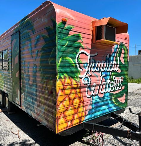 Funzies 😍 I want another food truck to painttttt 🎨 Side Hussle, Truck Paint, Food Trailer, Food Truck, I Want, Trucks, Paint, On Instagram, Quick Saves