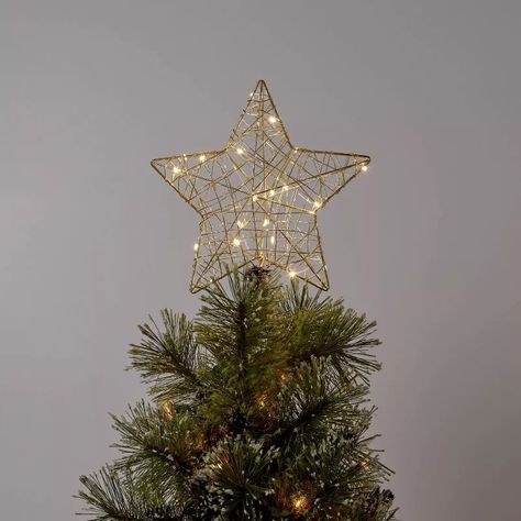 Wire Wrapped Star, Star Christmas Tree Topper, Christmas Tree Toppers Lighted, Xmas Tree Toppers, Christmas Tree Star Topper, Star Christmas Tree, Christmas Tree Star, Star Tree Topper, Star Christmas