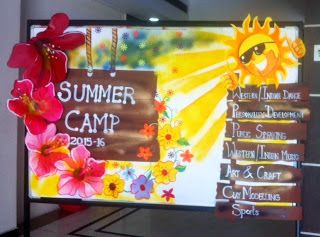 Art ,Craft ideas and bulletin boards for elementary schools: Summer Camp Bulletin Board Safari Kids Crafts, Class Board Decoration, Creative Ideas For Kids, Camping Diy Projects, School Countdown, Art Craft Ideas, Camping Theme Birthday, Summer Camp Themes, School Board Decoration