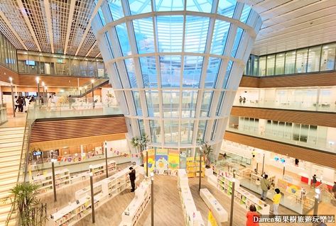 Designed with the concept of the tree of life. #functional #library Taiwan Travel, The Tree Of Life, Public Library, Tree Of Life, The Tree, Taiwan, Travel, Design