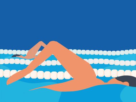 Front crawl swim by Anders Hattne on Dribbble Front Crawl Swimming, Sport Animation, Swimming Graphic, Swimming Gif, Motion Graphics, Creative Professional, Global Community, Motion, Happy Birthday