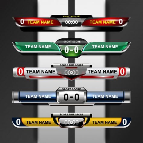 Scoreboard Design, Sports Scoreboard, Football Scoreboard, Graphic Score, Soccer Cup, Football Flag, Football Table, Soccer Banner, Table Football