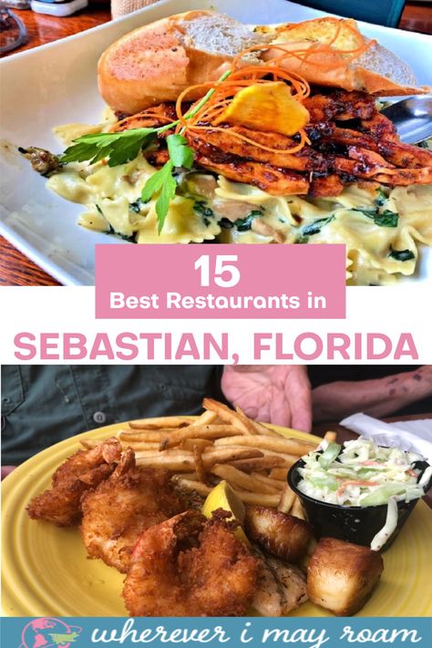 A list of where to eat in Sebastian, Florida and what to order from each restaurants. #florida #restaurants #Sebastian #indianriver Sebastian Florida, Florida Food, Florida Restaurants, Vacation Usa, Best Pizza, Food Tours, Florida Travel, Best Places To Eat, Foodie Travel