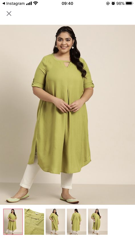 Plus Size Salwar Suits, Long Kurtha Tops For Women, Kurti Design For Plus Size Women, Plus Size Kurti Designs, Plus Size Mom Outfits, Plus Size Fashion For Women Indian, Dress For Chubby Ladies, Office Wear Women Work Outfits, Best Plus Size Dresses