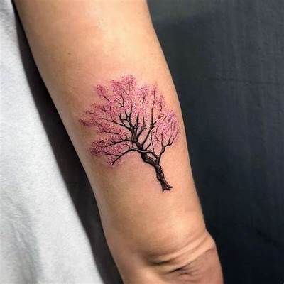 Red Bud Tree Tattoo, Redbud Tree Tattoo, Redbud Tattoo, Pine Tree Tattoo Designs, Pine Tattoo, Tattoo Tree, Guys Tattoos, Pine Tree Tattoo, Women Tattoos