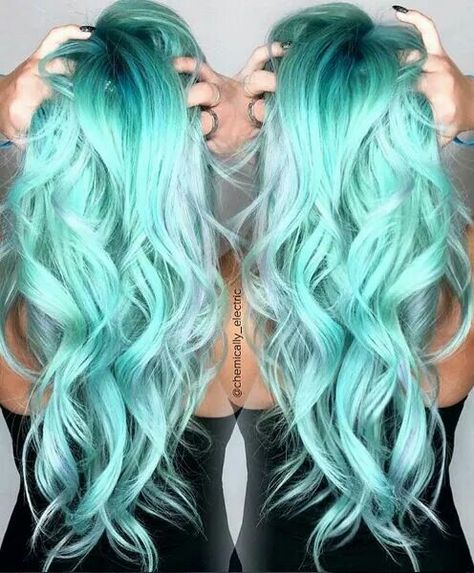 Love My Little Pony Hair, Dreadlocks Girl, Lumpy Space, Pony Hairstyles, Dyed Hair Pastel, Aqua Hair, Turquoise Hair, Hair Color Pastel, Pretty Hair Color