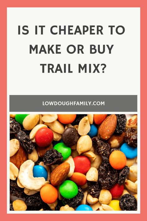 Dive into the hearty world of homemade vs. store-bought trail mix! This Pin uncovers the costs, ingredients, and prep time involved in both methods. Determine whether creating your own power-packed snack can help you blaze a trail to savings. Journey into the financial side of healthful snacking with this informative comparison. Click through to snack smarter! Ideal for cost-conscious outdoor enthusiasts and trail mix buffs. #TrailMix #DIYorBuy #CostComparison #HealthySavings Diy Trail Mix Recipe Healthy, How To Make Trail Mix Recipes, Cheap Trail Mix Recipes, Trail Mix Diy, Trail Mix Packaging Ideas, Low Calorie Trail Mix Recipes, Low Carb Trail Mix Recipes, Homemade Trail Mix Recipes Healthy, Trail Mix Gift Ideas