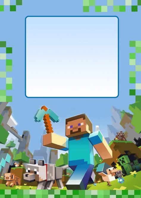 Minecraft Creepers, Minecraft Party Invitations, Minecraft Birthday Card, Minecraft Invitations, Minecraft Templates, Minecraft Birthday Invitations, Minecraft Party Decorations, Minecraft Printables, Minecraft Theme