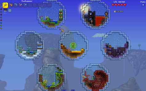 Terraria Base, Terraria Design, Terraria Game, Terrarium Base, Terraria Builds, Base Ideas, Animal Crossing, Terrarium, Pixel Art