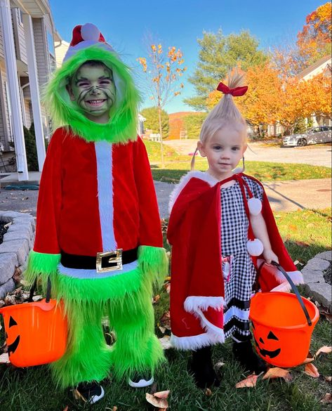 Grinch And Cindy Lou Costume, Cindy Lou Costume, Grinch And Cindy Lou, Cindy Lou Who Costume, Who Costume, Kids Halloween Costumes, Cindy Lou Who, Costume For Kids, Cindy Lou