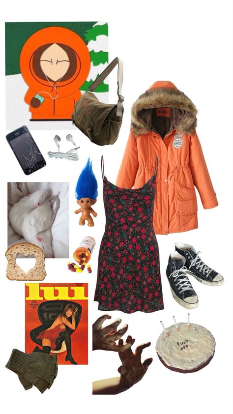 Kenny Mccormick Halloween Costume, Kenny Mccormick Outfit, Kenny Mccormick Inspired Outfits, Wendy Testaburger Outfit, Kenny Mccormick Headcanon, South Park Inspired Outfits, South Park Clothes, South Park Outfits, Mccormick South Park