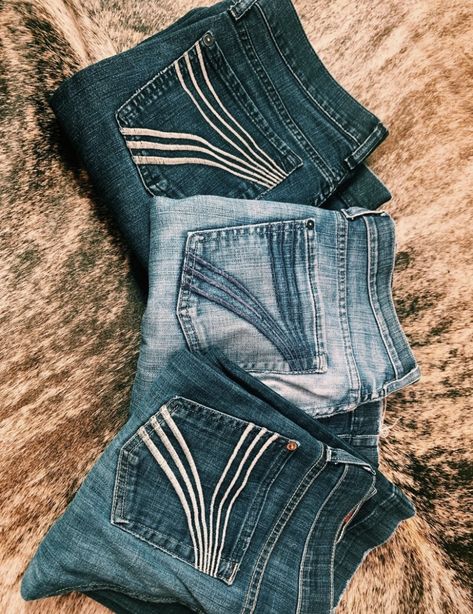 Sevens Jeans Western, 7 Jeans Outfit Western, Western Wishlist, 7s Jeans, Kimes Jeans, Rodeo Jeans, Kimes Ranch Jeans, Punchy Outfits, Cute Western Outfits