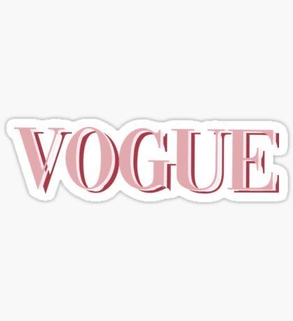 Vogue Sticker, Pink Vogue, Foto Muro Collage, Pink Collage, Wallpaper Macbook, Vintage Cartoons, Homemade Stickers, Bedroom Wall Collage, Bubble Stickers